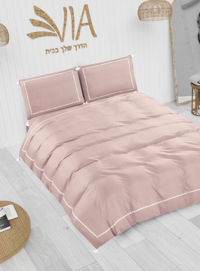 ⁦סט מצעים למיטה זוגית קומפלט 100% סאטן אל קמט דגם TANGO - במבחר צבעים⁩ – תמונה ⁦3⁩