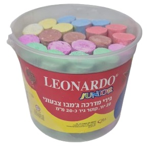20 גירי מדרכה עבים צבעוניים בדלי