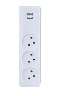 מפצל חשמל מאונך 5X שני חיבורים TYPE-C ו 3 חיבורים לחשמל רגיל