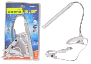 מנורת LED שולחן נטענת עם קליפס